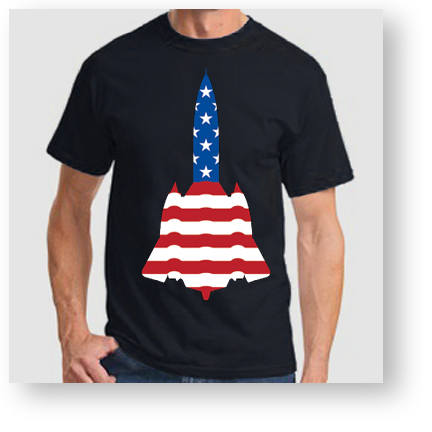 <i>EXCLUSIVE!</i> Star Spangled SR-71 Blackbird T-Shirt